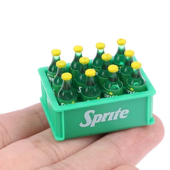1/12 Minyatür Aksesuarları Mini içme şişesi Kutusu Simülasyon İçecekler Model Oyuncaklar Bebek İçin seramik karo Mutfak Aksesuarları Görüntü