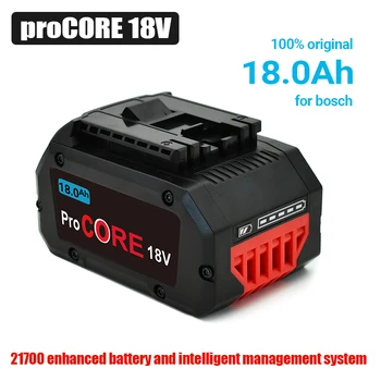 100 % Yeni Pro core18V 18.0 Ah lityum-iyon pil Paketi GBA18V80 Bosch 18 Volt MAX akülü elektrikli el aleti Matkaplar, ücretsiz Kargo Görüntü