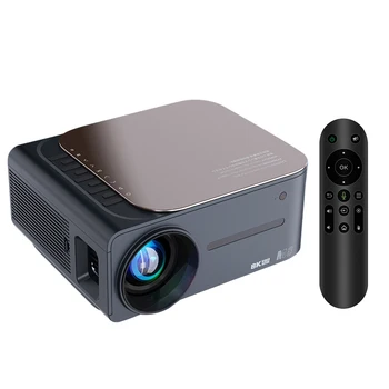 1080P Projektör Ev Sineması Video Film Projektör 2.4 G / 5G WiFi BT5. 0 Android 9.0 (2G+16G) desteği 200 