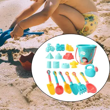 18x Kum oyuncak seti Kum Kale Sandbox Oyuncaklar Erkek Kız Seyahat Kum Oyuncak Görüntü