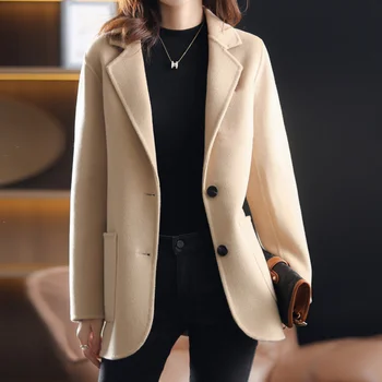 2023 Sonbahar / kış moda yeni yün ceket, Sıcak satış Listesi Kalınlaşmış Yün kadın Ceket Küçük Takım Elbise Kore Versiyonu Eğlence ceket Görüntü