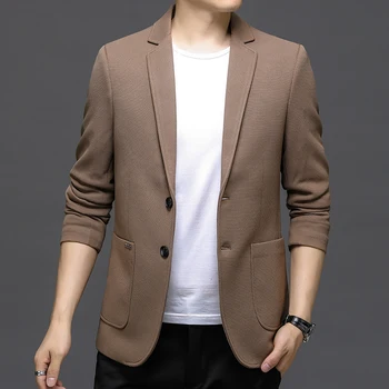 2023 Yeni erkek Takım Elbise Ceket Yüksek Kaliteli Klasik erkek Giyim İş Rahat erkek Blazers Yakışıklı Slim Fit Blazer Boyutu 4XL Görüntü
