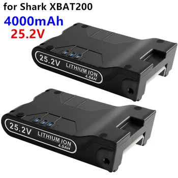 25.2 V 4.0 Ah için Yedek Pil Köpekbalığı XBAT200 ile Uyumlu Köpekbalığı IF200 IF201 Köpekbalığı Akülü Elektrikli Süpürgeler İYON Flex Görüntü