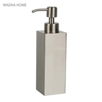250ML Banyo Paslanmaz Çelik Sıvı losyon dispenseri Sabun duş şampuanı Jel pompa şişesi Kavanoz Tüp Konteyner Banyo Donanım Görüntü