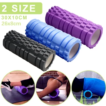 30 cm Yoga Sütun Gym Fitness Köpük Rulo Pilates Yoga Kas Masajı Rulo Egzersiz Geri Yumuşak yoga bloğu Damla Nakliye Görüntü