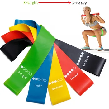 5 ADET Direnç Bantları Seti Yoga elastik bantlar Genişletici Squat egzersiz kemeri Pilates Crossfit Egzersiz fitness bantları Spor Ekipmanları Görüntü