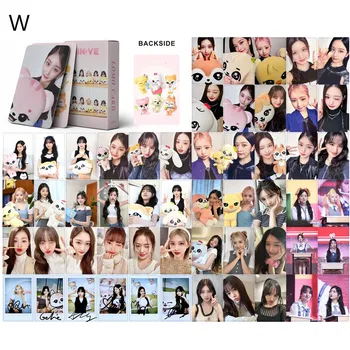 55 adet/takım Kpop IVE Küçük Kart Albümü MİNİVE POP UP Flaş Lomo Küçük Kart Toplayıcı Kart Wonyoung LİZ Gaeul Fotoğraf Kartı kız Hediye Görüntü