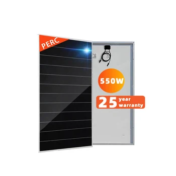 600 W güç monokristal silikon fotovoltaik modül fabrika doğrudan satış güneş verimli fotovoltaik güç paneli sistemi Görüntü