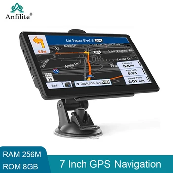 7 inç Vurgulamak Ekran Araba Gps Navigator 256 M+8 GB destek Bluetooth çağrı ile yeni Avustralya Güney Amerika haritası Görüntü