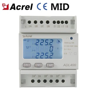 Acrel ADL400 Akıllı Üç Fazlı elektrik sayacı ile RS485 ve Modbus RTU, 0.5 Sınıf Doğruluk Görüntü