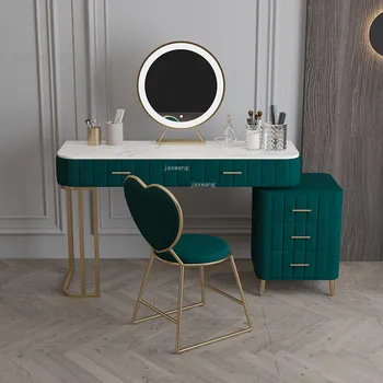Amerikan Lüks tuvalet masası Ev Şifoniyer yatak odası mobilyası Prenses makyaj masası depolama dolapları Bir Görüntü