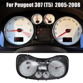 Araba Enstrüman Takometre Meclisi 6105H0 9659797780 Peugeot 307 İçin (T5)05-08 LCD Kilometre Ölçer Küme Kombinasyonu Görüntü