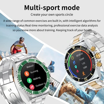 Aw12 Pro akılı erkek saati nabız monitörü su geçirmez spor saat cevap arama Bluetooth çağrı izle Android IOS Görüntü