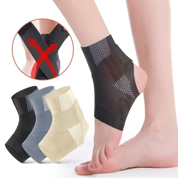 Ayak bileği koruma egzersiz anti burkulma ayak bileği koruyucu bandaj sabitleme erkekler ve kadınlar için basketbol koşu ayak bileği koruma Görüntü