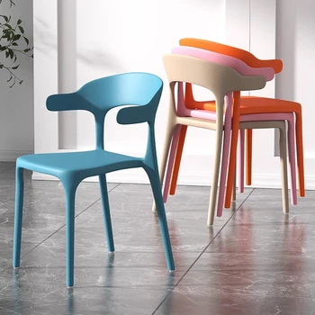 Açık Masa Oturma Odası Sandalyeleri Salonlar Modern Plaj İskandinav oyuncu sandalyesi Ofis Kuaför Yemek Cadeira Veranda Mobilya XY50LC Görüntü