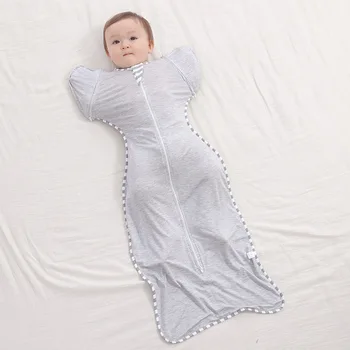 Bebek Pijama Yenidoğan Kundak Battaniye Uyku Tulumu Erkek Kız Tüm Mevsim Doğal Bambu Elyaf Nefes Uyku Tulumu Bebek Yeni Görüntü
