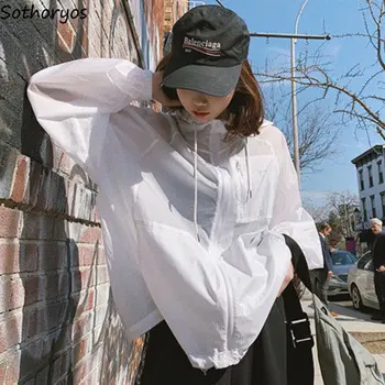 Ceketler Kadın Yaz Tasarım Güneş geçirmez Moda Basit Tüm Maç Dış Giyim Öğrencileri Kore Tarzı Yeni Rahat Gevşek Günlük İhale İns Görüntü