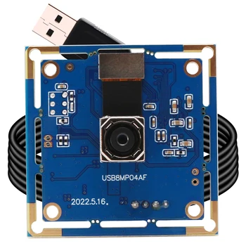 ELP 8MP Otofokus USB Kamera Modülü Yüksek Çözünürlüklü IMX179 CCTV Dijital Webcam ile 76 Derece Mini Lens için Windows, Linux, MAC Görüntü