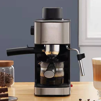 Ev Ofis Küçük Damla Filtre Kahve Makinesi Yarı Otomatik Buhar Süt Köpürtme Entegre Fantezi İtalyan Kahve Demleme Makinesi Görüntü