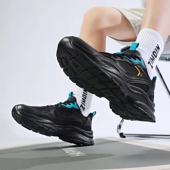 Fjeak Erkekler Sneakers Kadınlar rahat ayakkabılar Çift hava yastığı Tenis GymTrainers spor ayakkabı Açık koşu ayakkabıları Artı Size38-48 Görüntü