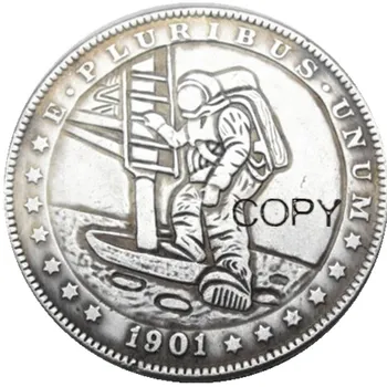 HB (21)ABD Hobo 1901 Morgan Dolar Gümüş Kaplama Kopya Paraları Görüntü
