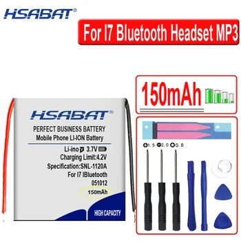HSABAT 150 mAh 401012 051012 501012 Polimer Lityum Pil için İ7 İ8 İ9 Kulaklık MP3 MP4 Görüntü