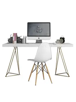 Iskandinav beyaz masif ahşap masa yatak odası bilgisayar masaüstü masa basit masa yaratıcı ev masası yazı masası Görüntü