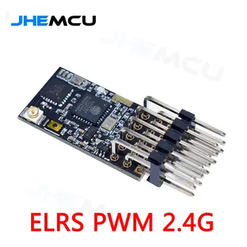 JHEMCU ELRS PWM Mini Uzun Mesafe Yüksek Yenileme Hızı Alıcı 2.4 GHz ELRS-2G4-P 5 x PWM çıkışları IPEX1 Anten Kullanımı Sabit Kanat Görüntü