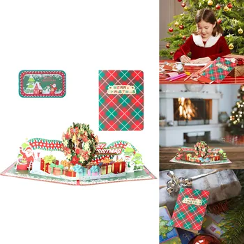 Kartları Kaybı Koca Noel Kartı Yeni Çelenk Şenlikli Stereo Kart El Oyma Kağıt Düşünme Sizin Kartları Zarflar Görüntü