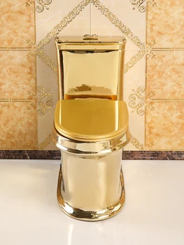Kişiselleştirilmiş Lüks Altın Sifonlu Tuvalet Yaratıcı Renk Tuvalet Deodorant Seramik Dilsiz Tuvalet Sifon Süper Dönen Tarzı Görüntü