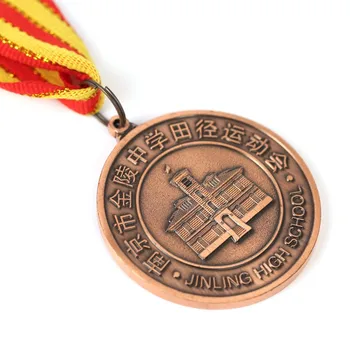 Kişiselleştirilmiş Özelleştirilmiş Metal Alaşım Madalya çocuk Rekabet Onur Hatıra Madalyası Maraton Koşu Boya Madalyası Görüntü