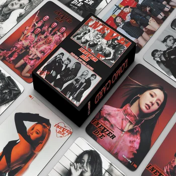 Kpop GIDLE INEVER KALIP Albümü Lomo Kartları (G)I-DLE Kızlar I Yanık Fotoğraf Kartı Minnie Kartpostal Hayranları Hediye 54 adet / takım Görüntü