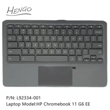 L92334 - 001 Siyah Orijinal Yeni HP Chromebook 11 İçin G6 EE Palmrest Kapak + Klavye + dokunmatik hp reklam Görüntü
