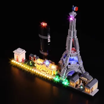 LED aydınlatma Kiti 21044 Paris Mimari Skyline Koleksiyonu ışık kiti Dahil Değildir Yapı Taşı Görüntü