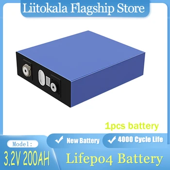LiitoKala Lifepo4 Pil 3.2 V 200Ah Lityum Demir Fosfat Hücreleri DIY 12V 24V 48V RV Tekne golf arabası Forklift Güneş Enerjisi Sistemi Görüntü