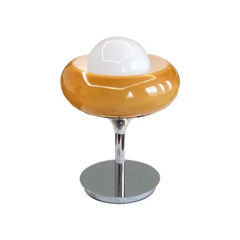 Masa Lambası İskandinav Modern Başucu Masa Bauhaus Sıcak Yumurta Yatak Odası Yumurta Tart Lambası masa lambası lambası Görüntü