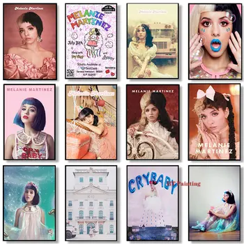 Melanie Martinez Şarkıcı Crybaby Müzik albüm posteri Tuval Boyama Baskılı Duvar Sanatı Resimleri Odası Ev Dekor Çerçevesiz Hayranları Hediye Görüntü