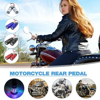 Motosiklet Ayak Kazıklar Footrests motosiklet pedalları Arka Ayakliklari Ayak Peg Ayak Jel Motosiklet dekorasyon aksesuarı Evrensel Görüntü