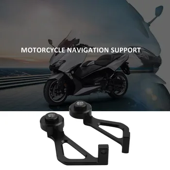 Motosiklet Ön telefon standı Tutucu Smartphone telefon GPS Navigasyon için Plaka Braketi Yamaha XMAX 300 Görüntü