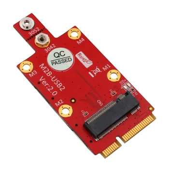 NGFF Anahtar B Mini PCIe Adaptörü ile 2 NANO SIM Kart Yuvaları için 3G 4G 5G Modülü Görüntü