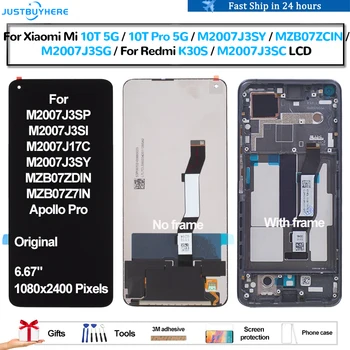 Orijinal Xiaomi Mi 10T 5G 10T Pro 5G Redmi İçin K30S Pantalla lcd Ekran Dokunmatik Panel Ekran Digitizer Meclisi Değiştirme Görüntü