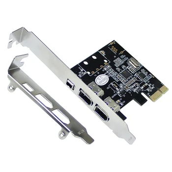 PCI-E 1X1394 DV Video Yakalama Adaptörü 6 Pin 4 Pin 3 Port Firewire Dönüştürücü Görüntü