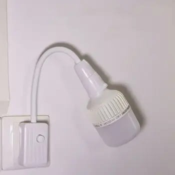 Pratik Ayarlanabilir Duvar Esnek Tutucu Anahtarı İle led ışık soketi lamba tutucu Lamba Baz Adaptörü Dönüştürücü Görüntü