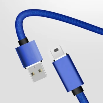 Premium USB 2.0'dan Mini USB'ye. GPS MP3 MP4 için Mini-B Veri Kablosu Kablosu Görüntü