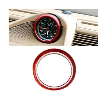 Pusula Yüzük Saat Kronometre Trim Yüzük Araba Aksesuarları Porsche Panamera 911 Cayenne Macan, Kırmızı Görüntü
