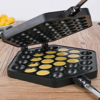 QQ Yumurta Kabarcık Kek fırın tepsisi Kalıp Eggettes Demir Alüminyum Hongkong Waffle makinesi Kalıp yapışmaz Kaplama DIY Muffin Plaka Görüntü