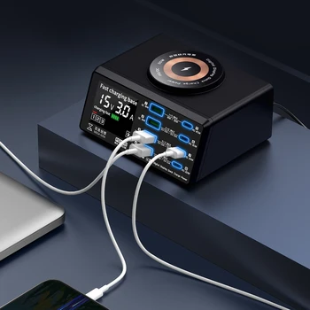 Qianli Mega fikir Haneli Hızlı Şarj Ekran Masaüstü Güç Kaynağı B640 PQW110 PQ687 Çok Port Fonksiyonu Akıllı Koruma Araçları Görüntü