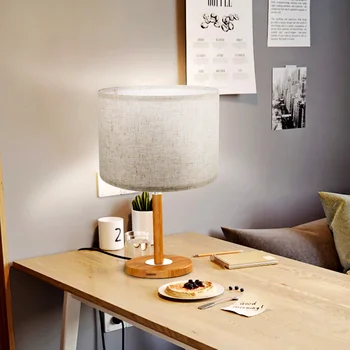 Rustik avize davul ışıkları katı abajur masaüstü lamba baca değiştirme ev Tekstili avize beyaz fikstür Görüntü