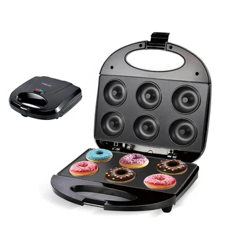 SK843 Mini donut yapma makinesi için Kahvaltı ve Aperatifler ve Tatlılar ile yapışmaz Yüzey, çift taraflı ısıtma yapar 6 Çörek Görüntü