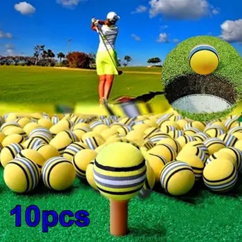 Sarı/Kırmızı / Mavi Salıncak Sünger Köpük uygulama Kapalı Topları Eğitim Golf Topu Golf Görüntü